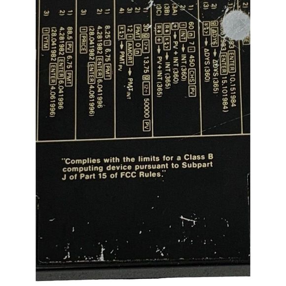 USA Made Hewlett Packard HP 12C Financial Business Programmable Calculator 1988 - Picture 11 of 15